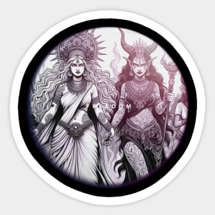 Sisters in Protest: Goddesses Sticker